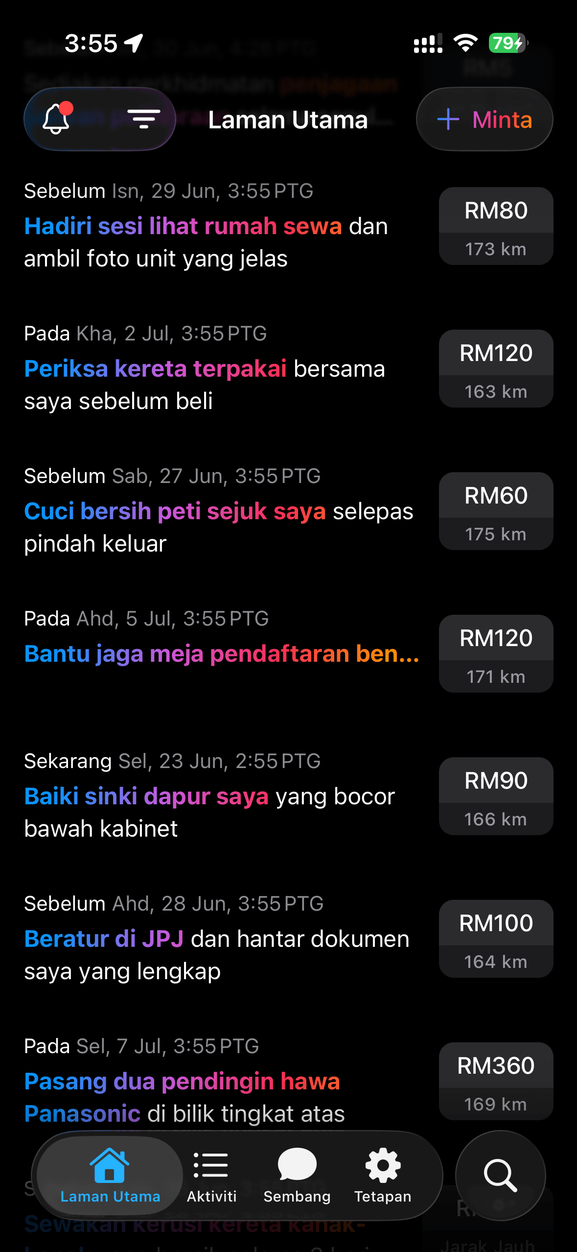 App Screenshot Dark