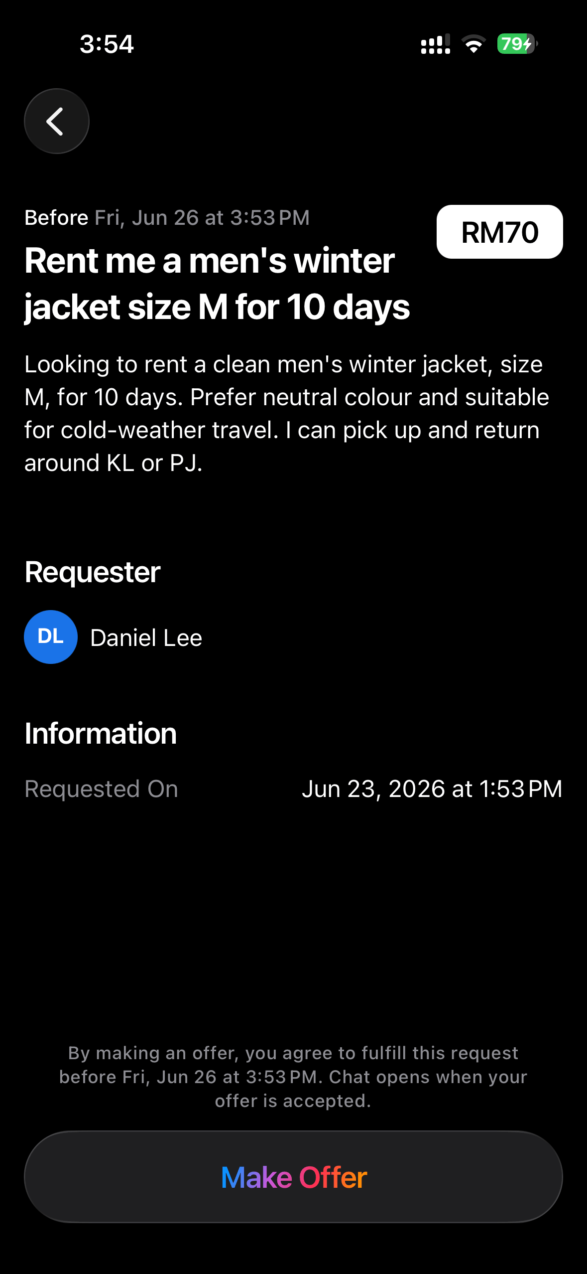 App Screenshot Dark
