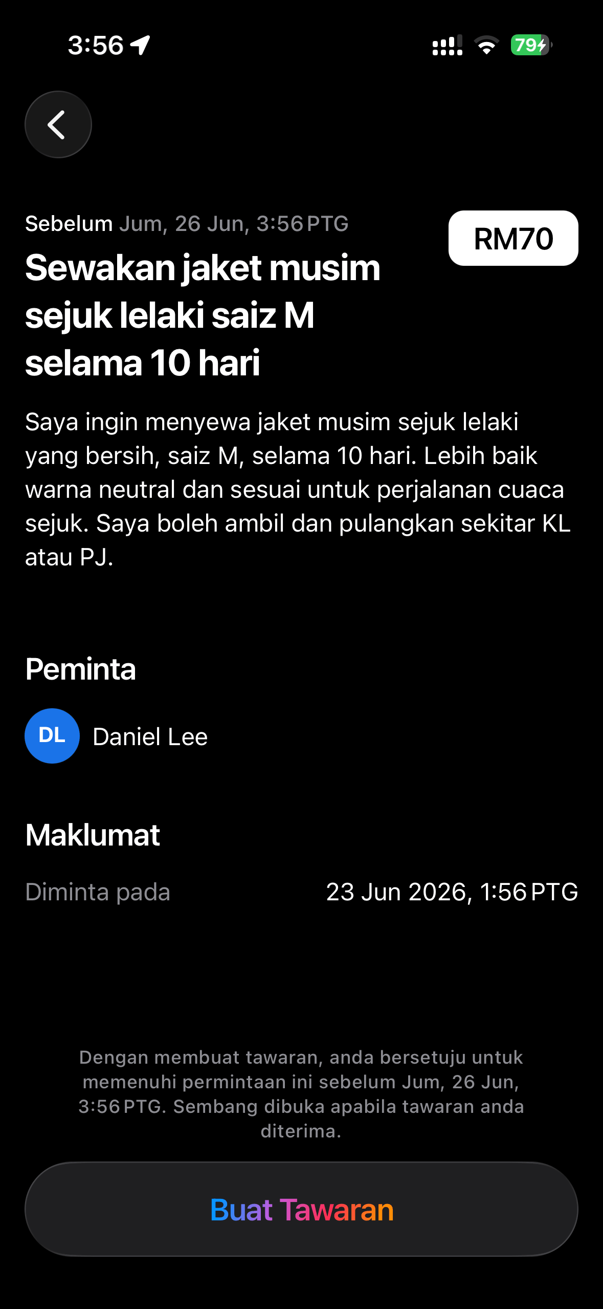 App Screenshot Dark